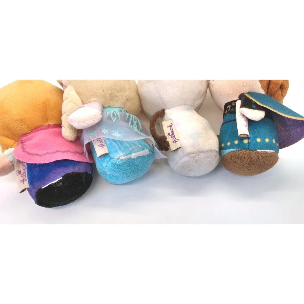 Disney FROZEN Hallmark Itty Bittys 4PC SET Elsa Anna Olaf Plush‎ Toy Collection